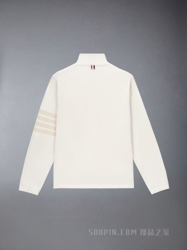 [早秋新品][七夕礼物]男士经典四条纹漏斗领回纹织套