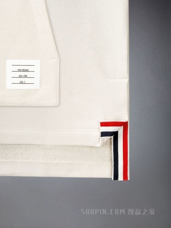 [早秋新品][七夕礼物]男士经典四条纹漏斗领回纹织套