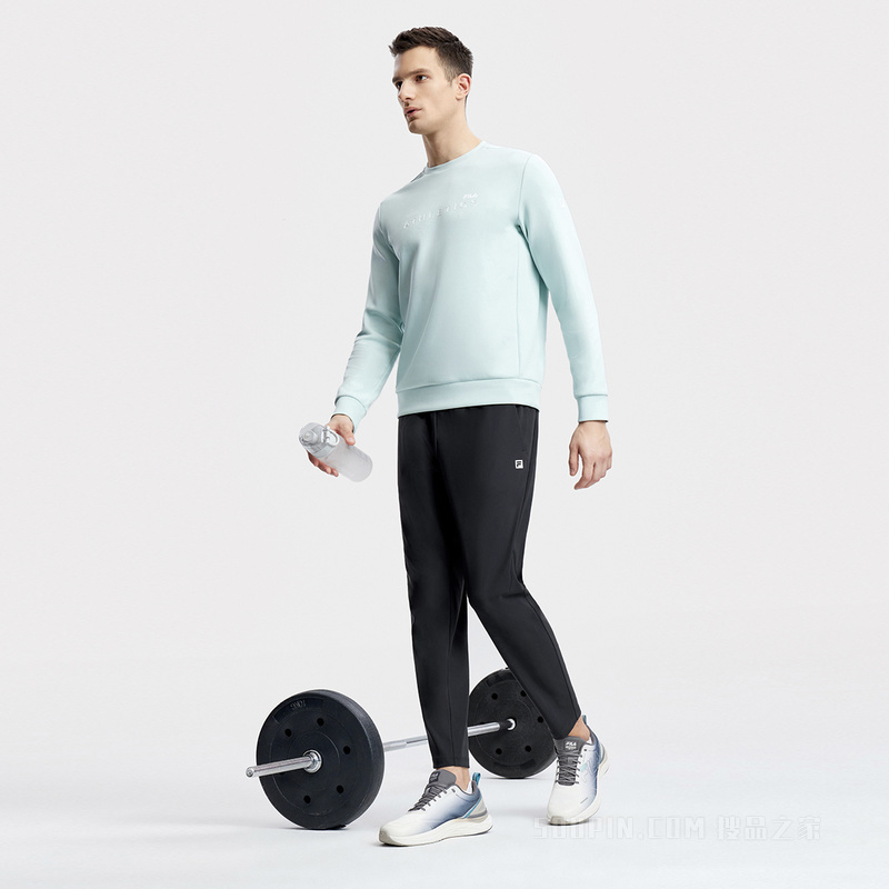 男子场下健身针织长裤