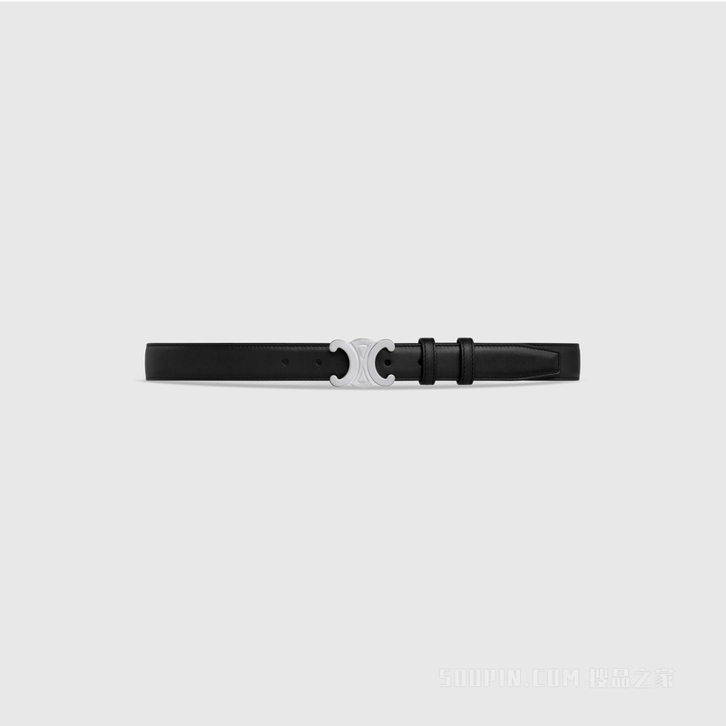 TRIOMPHE中号Taurillon皮革腰带 栗色-18CS