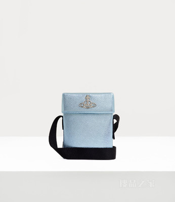 Grain leather crossbody bag