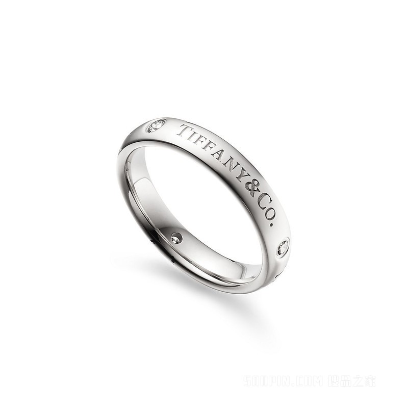 T&CO.® 系列铂金镶钻戒指