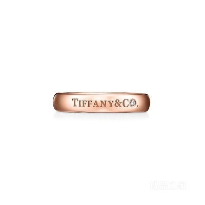 T&CO.® 系列 18K 玫瑰金镶钻戒指