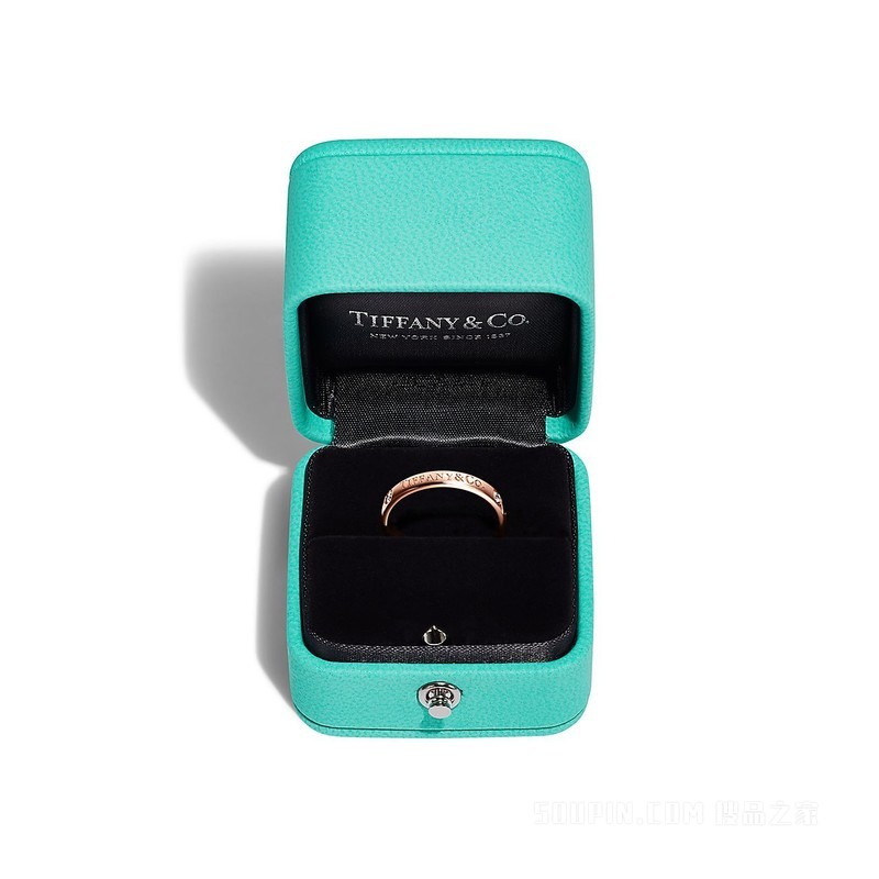 T&CO.® 系列 18K 玫瑰金镶钻戒指