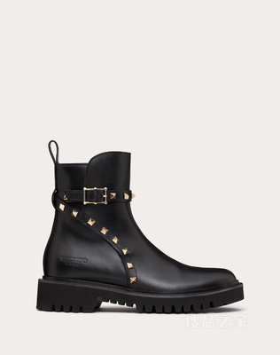 ROCKSTUD小牛皮踝靴（鞋跟高4厘米）