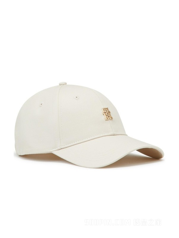 23新款秋季女装纯棉简约金属镂空字母百搭弯檐棒球帽15294