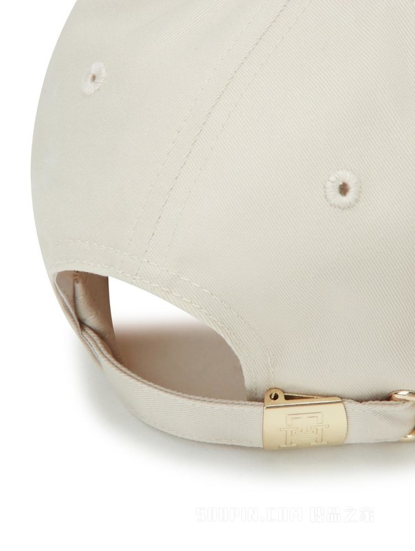 23新款秋季女装纯棉简约金属镂空字母百搭弯檐棒球帽15294