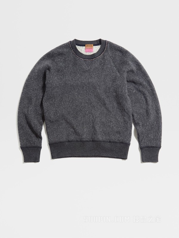 杰尼亚 x The Elder Statesman Oasi Cashmere 圆领毛衣