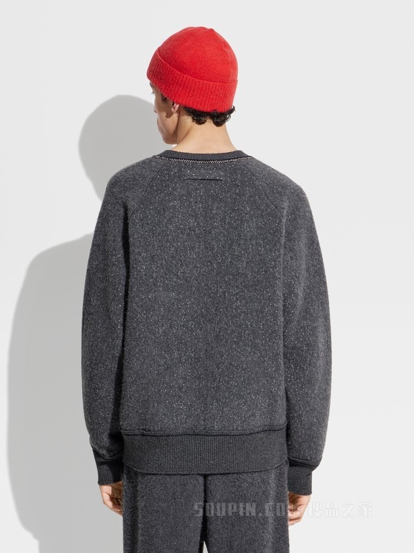 杰尼亚 x The Elder Statesman Oasi Cashmere 圆领毛衣