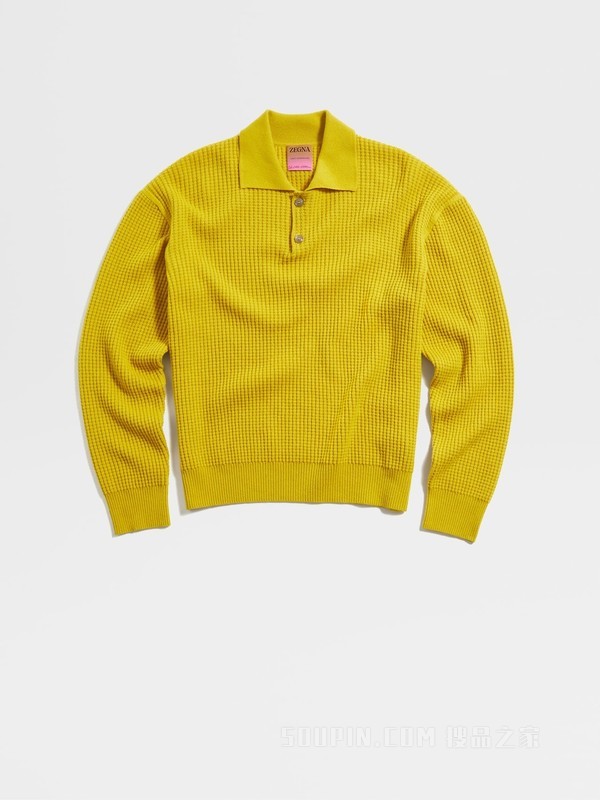 杰尼亚 x The Elder Statesman Oasi Cashmere Polo 衫