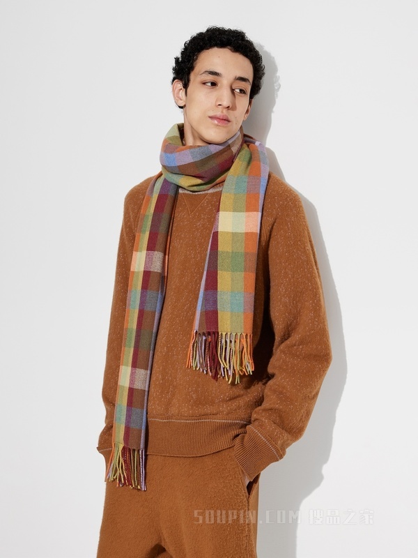 杰尼亚 x The Elder Statesman Pure Cashmere 围巾