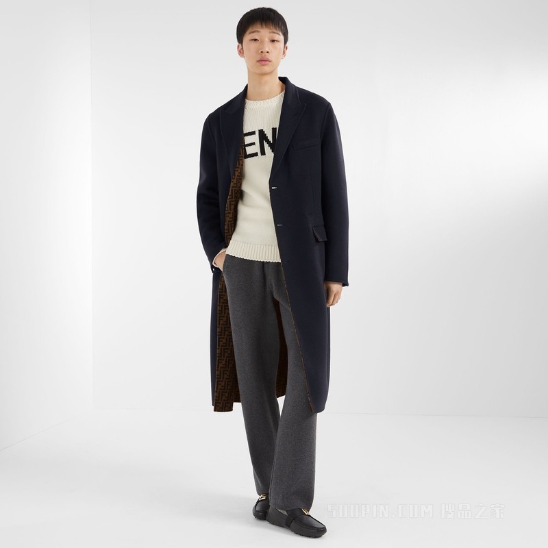 长裤 灰色羊绒长裤