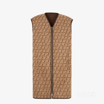 背心 棕色泰迪熊布料背心