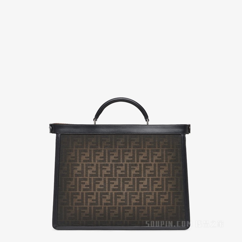 Peekaboo ISeeU中号手袋 渐变棕FF布料手袋