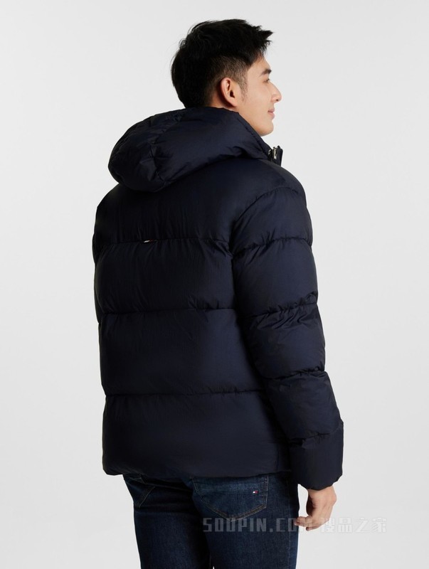 23新款秋冬男装都市休闲保暖合身连帽面包服铺棉外套02539
