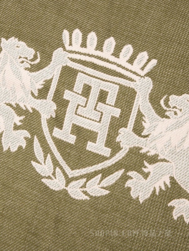 23新款秋冬女装拼色徽章提花毛边舒适方巾围巾AW0AW15345