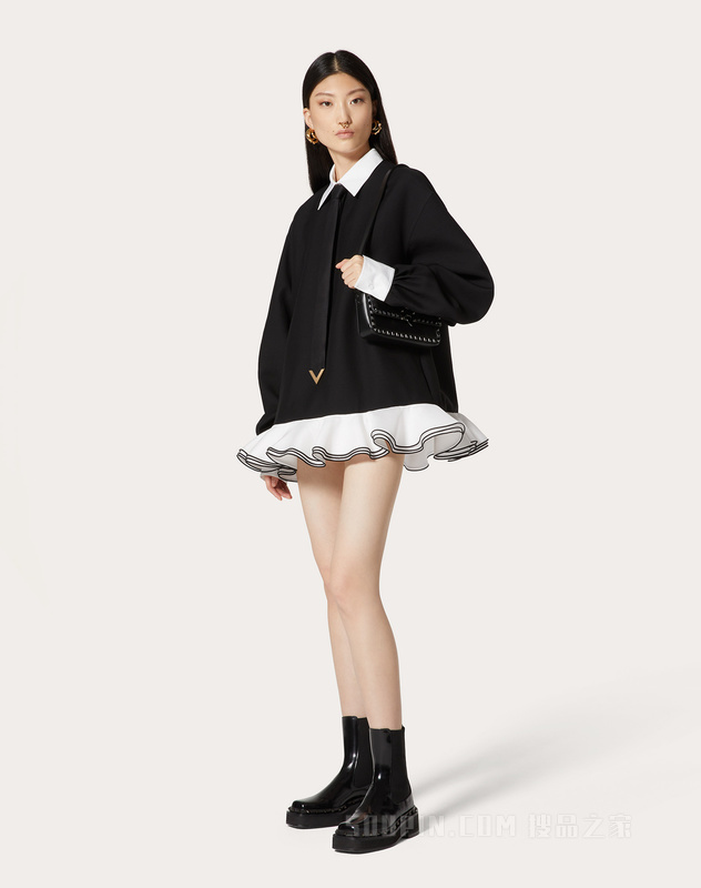 CREPE COUTURE短款连衣裙