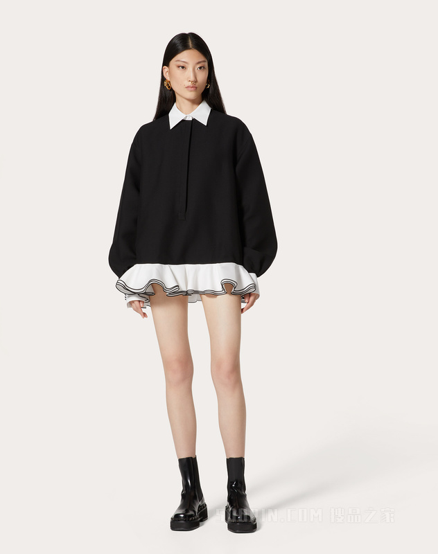 CREPE COUTURE短款连衣裙