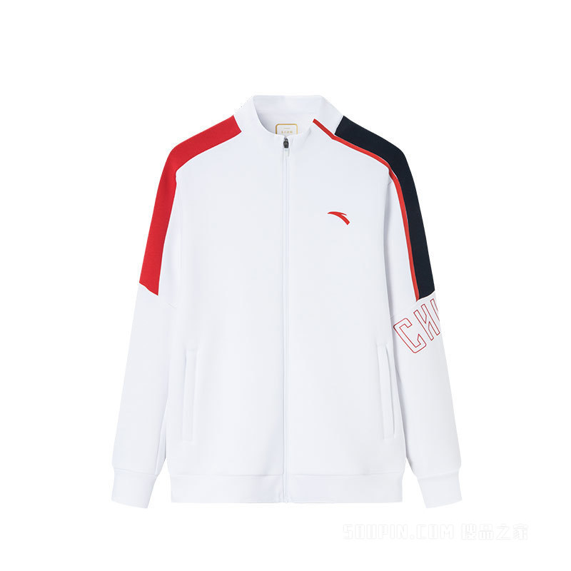 安踏勇立潮头ANTA CHN系列弹力动型科技男子针织运动上衣