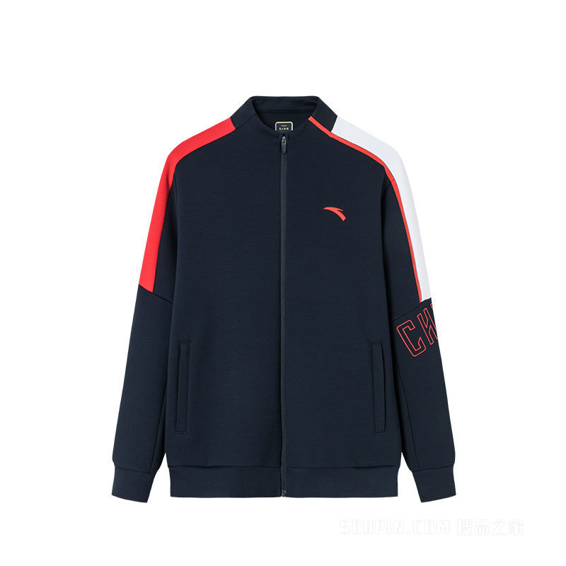 安踏勇立潮头ANTA CHN系列弹力动型科技男子针织运动上衣