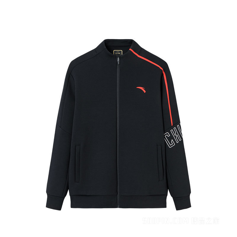 安踏勇立潮头ANTA CHN系列弹力动型科技男子针织运动上衣