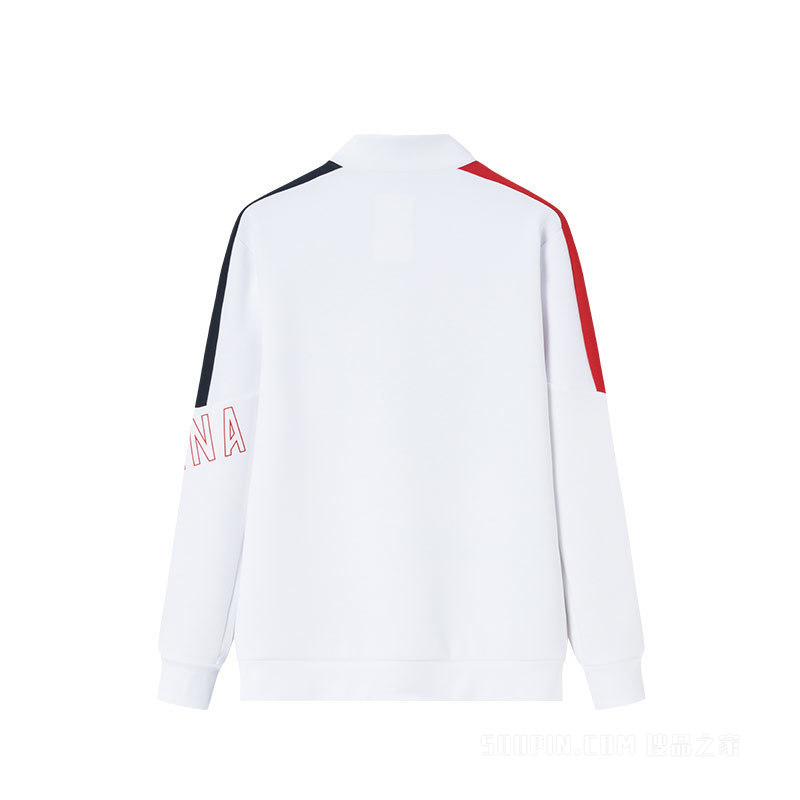 安踏勇立潮头ANTA CHN系列弹力动型科技男子针织运动上衣