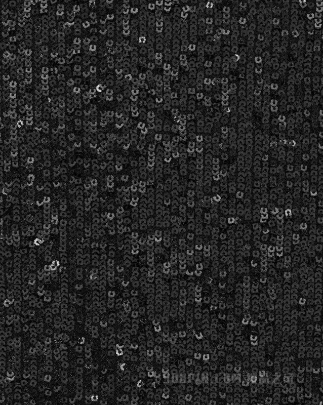 亮片平纹针织长款高领毛衫