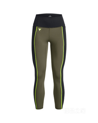 女士Project Rock强森Lets Go拼色紧身九分裤