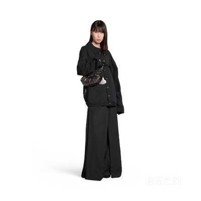 LE CAGOLE金属质感加小号肩背包