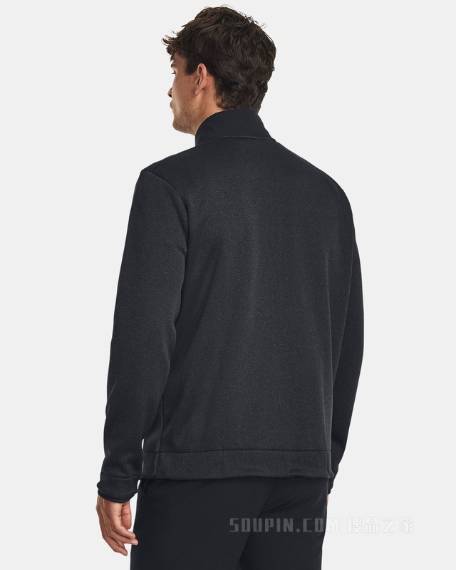 男士UA Storm Sweater 1/2拉链抓绒运动上衣