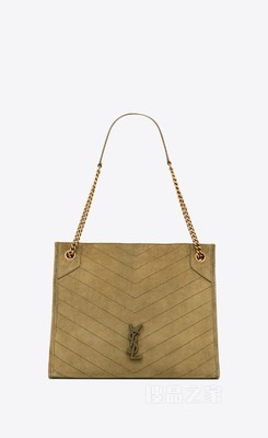 NIKI中号绒面革购物袋