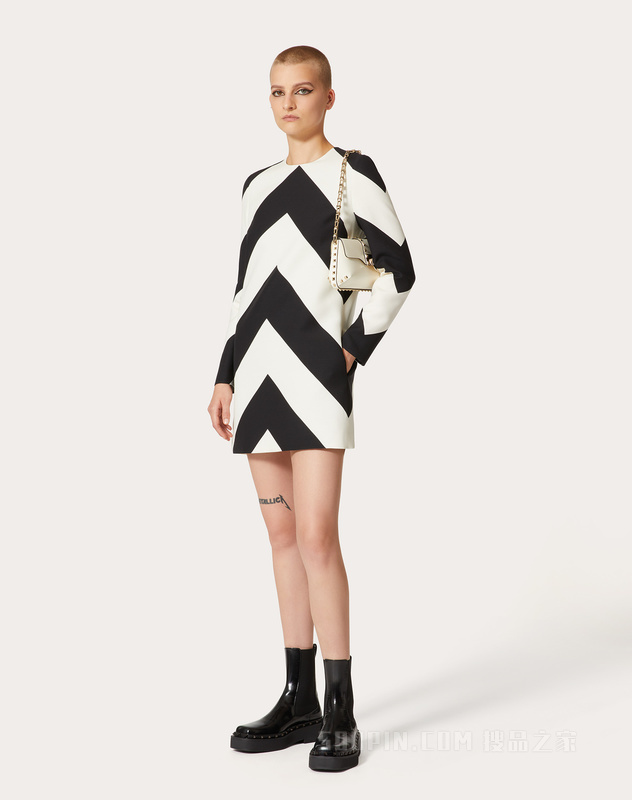 STRHYPE CREPE COUTURE短款连衣裙
