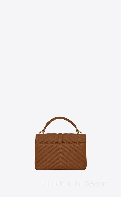 COLLÈGE中号绗缝皮革手袋