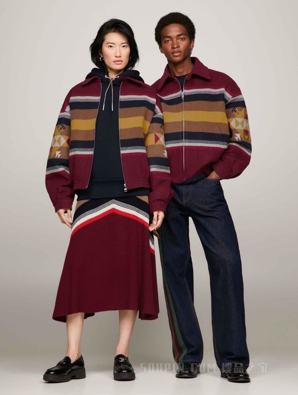 PENDLETON23秋冬男含羊毛绒面宽松拉链翻领夹克外套34029