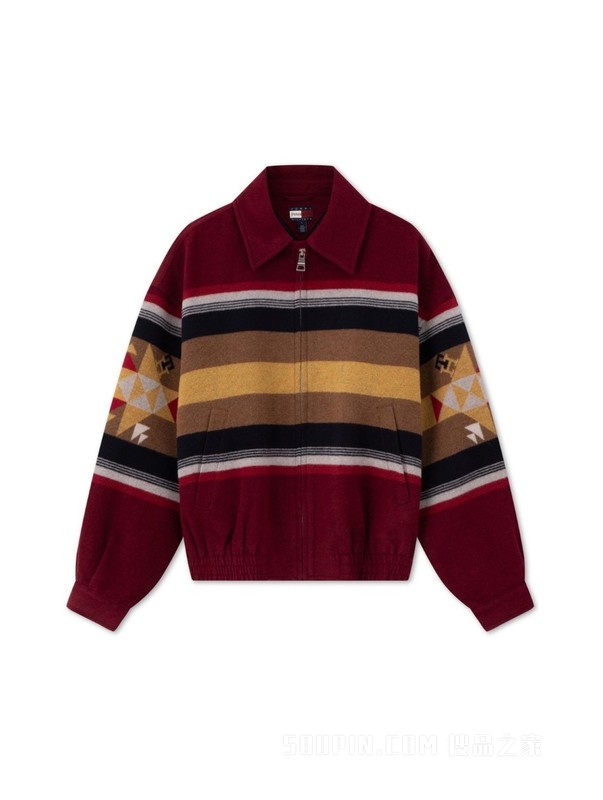 PENDLETON23秋冬男含羊毛绒面宽松拉链翻领夹克外套34029