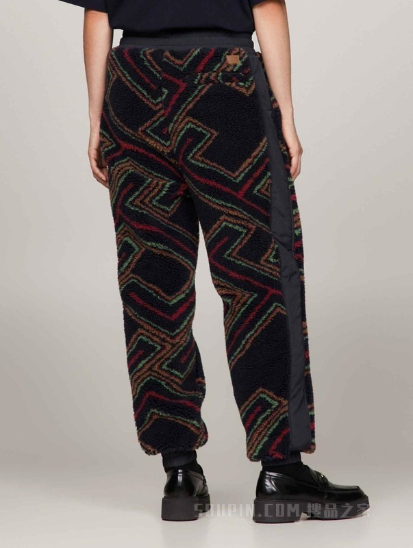 PENDLETON23秋冬男仿羊羔绒拼接束脚宽松针织卫裤34032