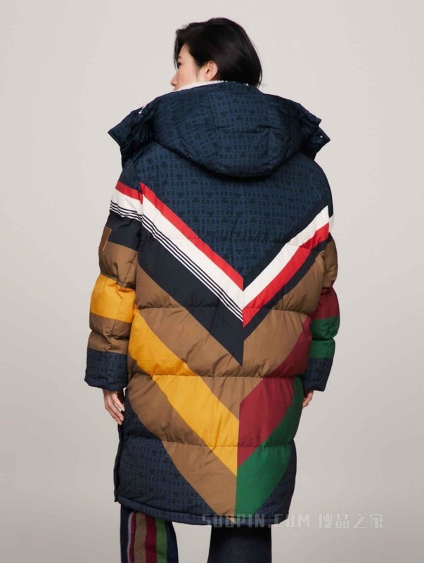 PENDLETON23秋冬男仿羊羔绒拼接中长宽松铺棉外套34026