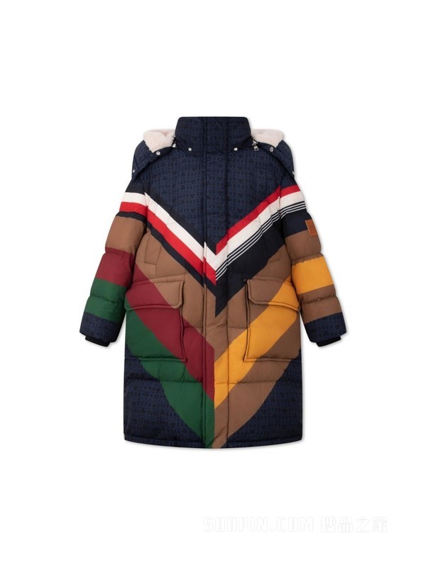 PENDLETON23秋冬男仿羊羔绒拼接中长宽松铺棉外套34026