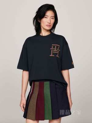 PENDLETON23新款秋冬男纯棉毛巾绣字母宽松短袖T恤34037