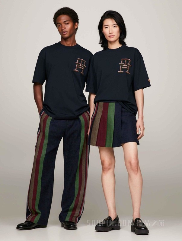 PENDLETON23新款秋冬男纯棉毛巾绣字母宽松短袖T恤34037