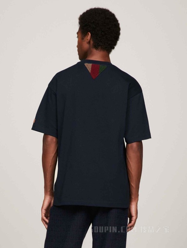 PENDLETON23新款秋冬男纯棉毛巾绣字母宽松短袖T恤34037