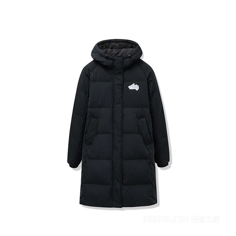 安踏女子运动中长款羽绒服保暖舒适