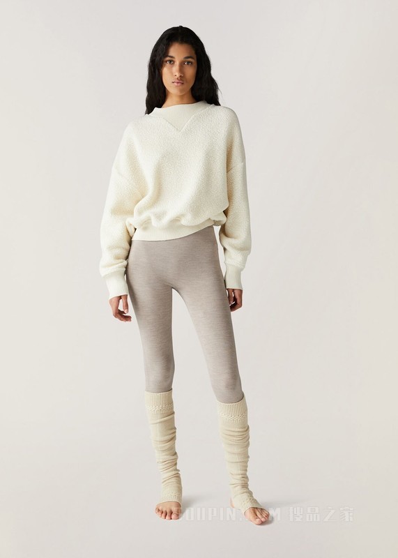 Cocooning 女士卫衣 棉 , 绵羊毛, 羊绒
