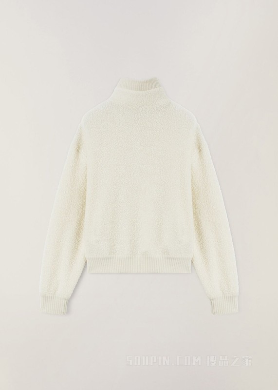 Cocooning 女士套头卫衣 棉 , 绵羊毛, 羊绒