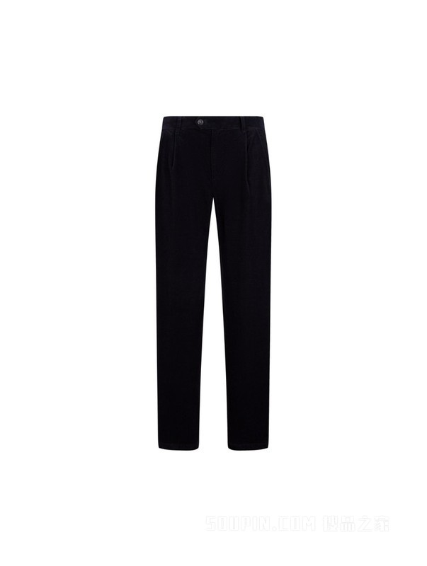 【许光汉同款】23秋冬男装纯棉灯芯绒褶裥宽松休闲裤32557