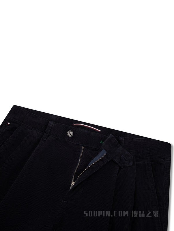 【许光汉同款】23秋冬男装纯棉灯芯绒褶裥宽松休闲裤32557