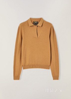 Merano 女士 Polo 衫 骆马毛