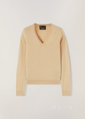 Loro Piana 女士 V 领针织衫 骆马毛