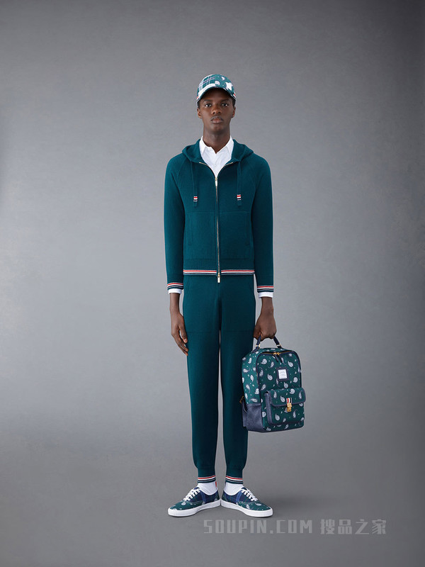 [早秋新品]男士羊绒条纹运动裤