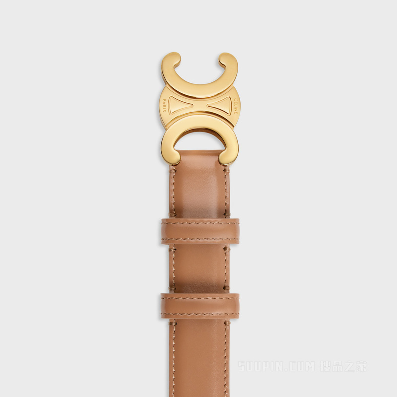 TRIOMPHE中号TAURILLON皮革腰带 裸色-03ND